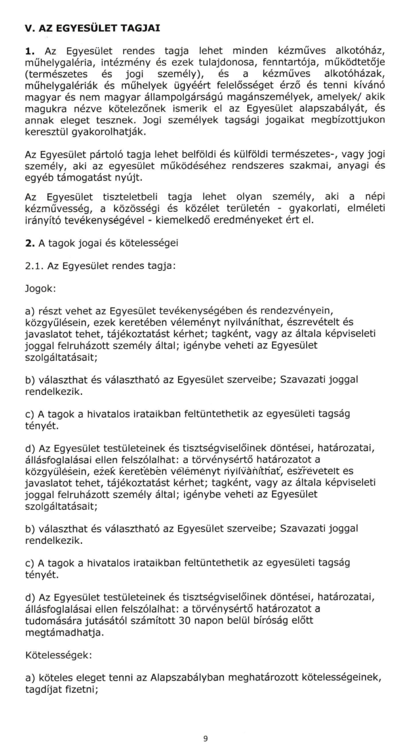 alapszabalyzat