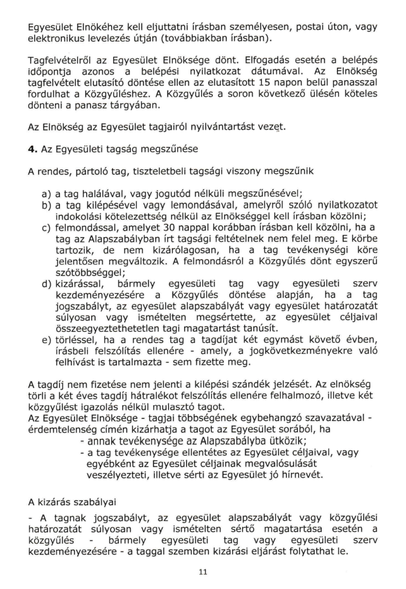 alapszabalyzat