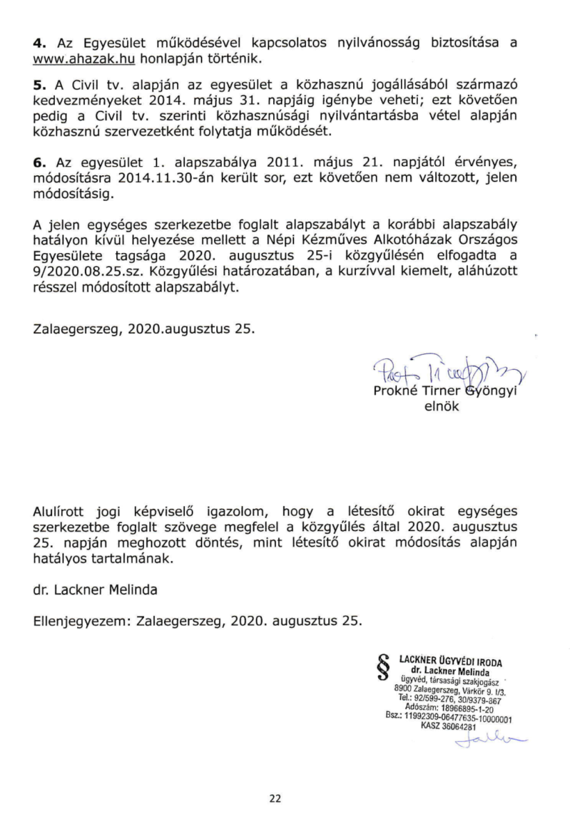 alapszabalyzat