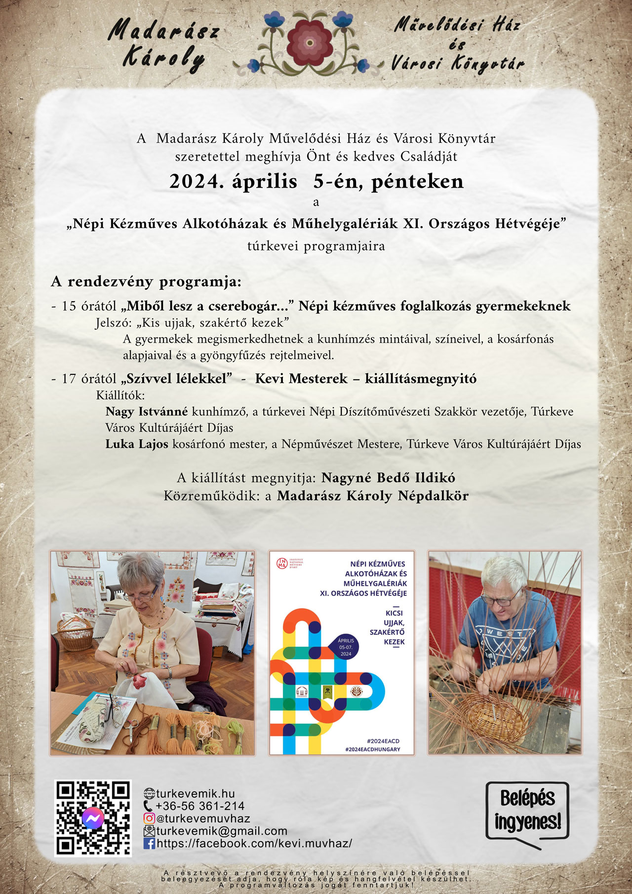 népi kézműves plakát